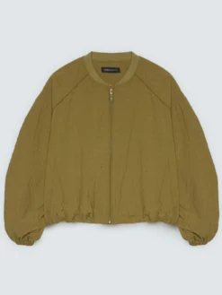 Bomber corto con maniche raglan