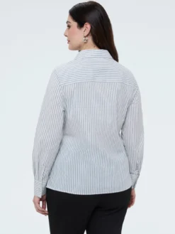 Camicia a righe in cotone