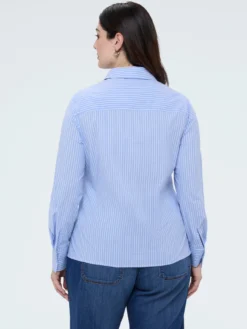 Camicia a righe in cotone