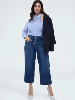 Camicia a righe in cotone
