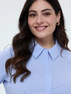 Camicia a righe in cotone