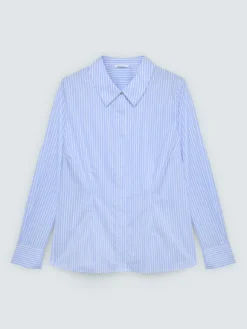 Camicia a righe in cotone