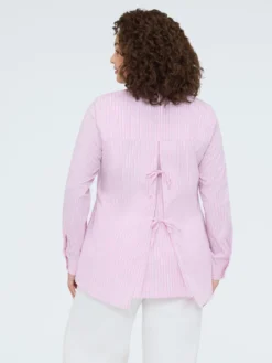 Camicia a righe in cotone