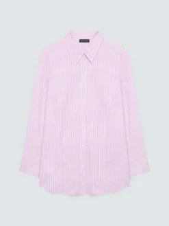 Camicia a righe in cotone