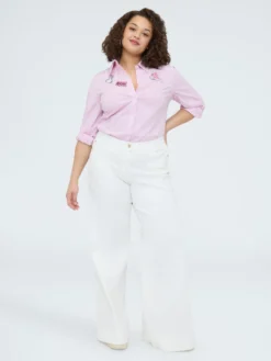 Camicia a righe in cotone
