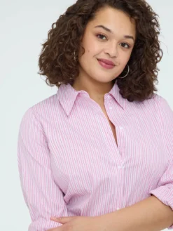 Camicia a righe in cotone