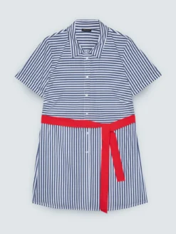 Camicia a righe in misto cotone