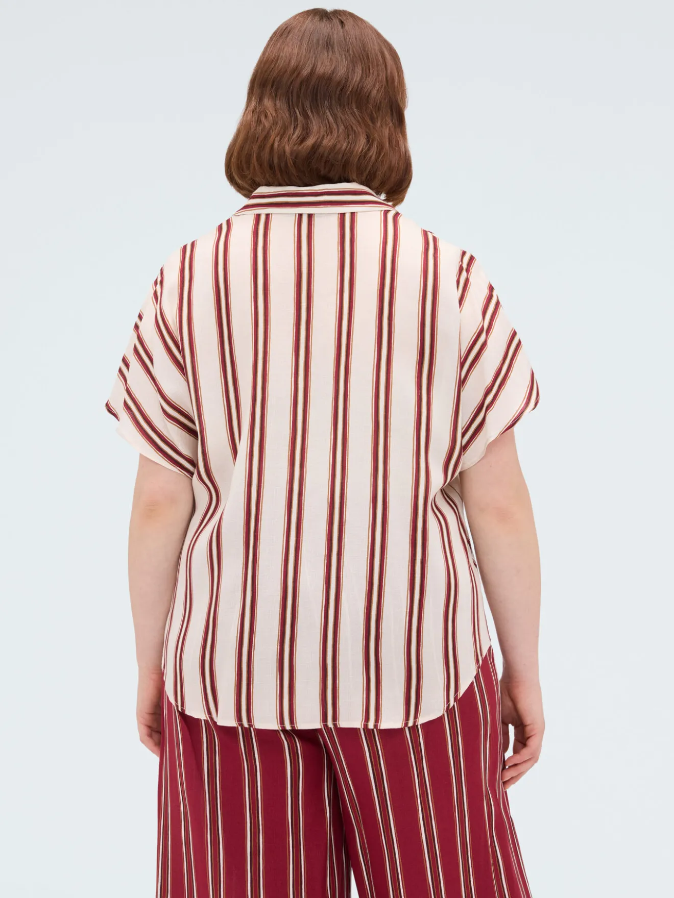 Camicia a righe in viscosa