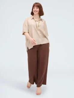 Camicia boxy in misto viscosa