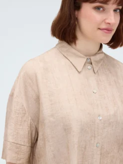 Camicia boxy in misto viscosa
