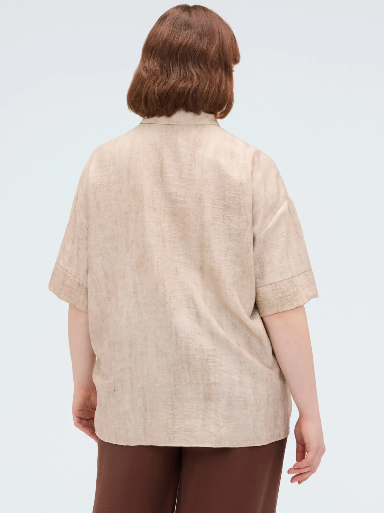Camicia boxy in misto viscosa