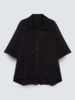 Camicia boxy in mussola di viscosa