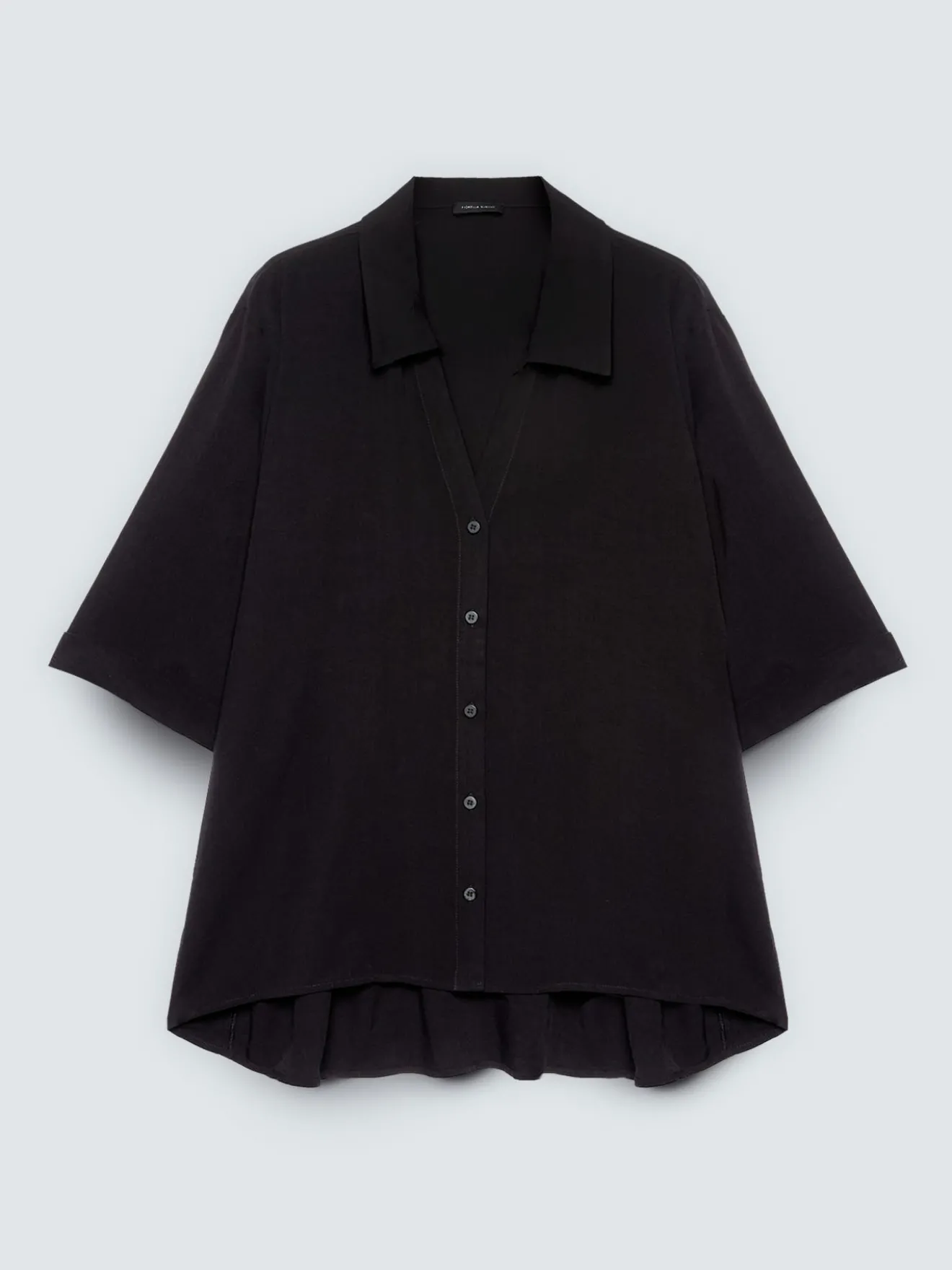 Camicia boxy in mussola di viscosa