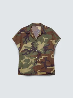 Camicia camouflage in cotone