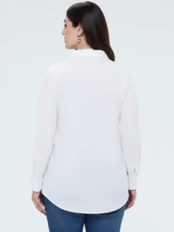 Camicia classica in popeline di cotone