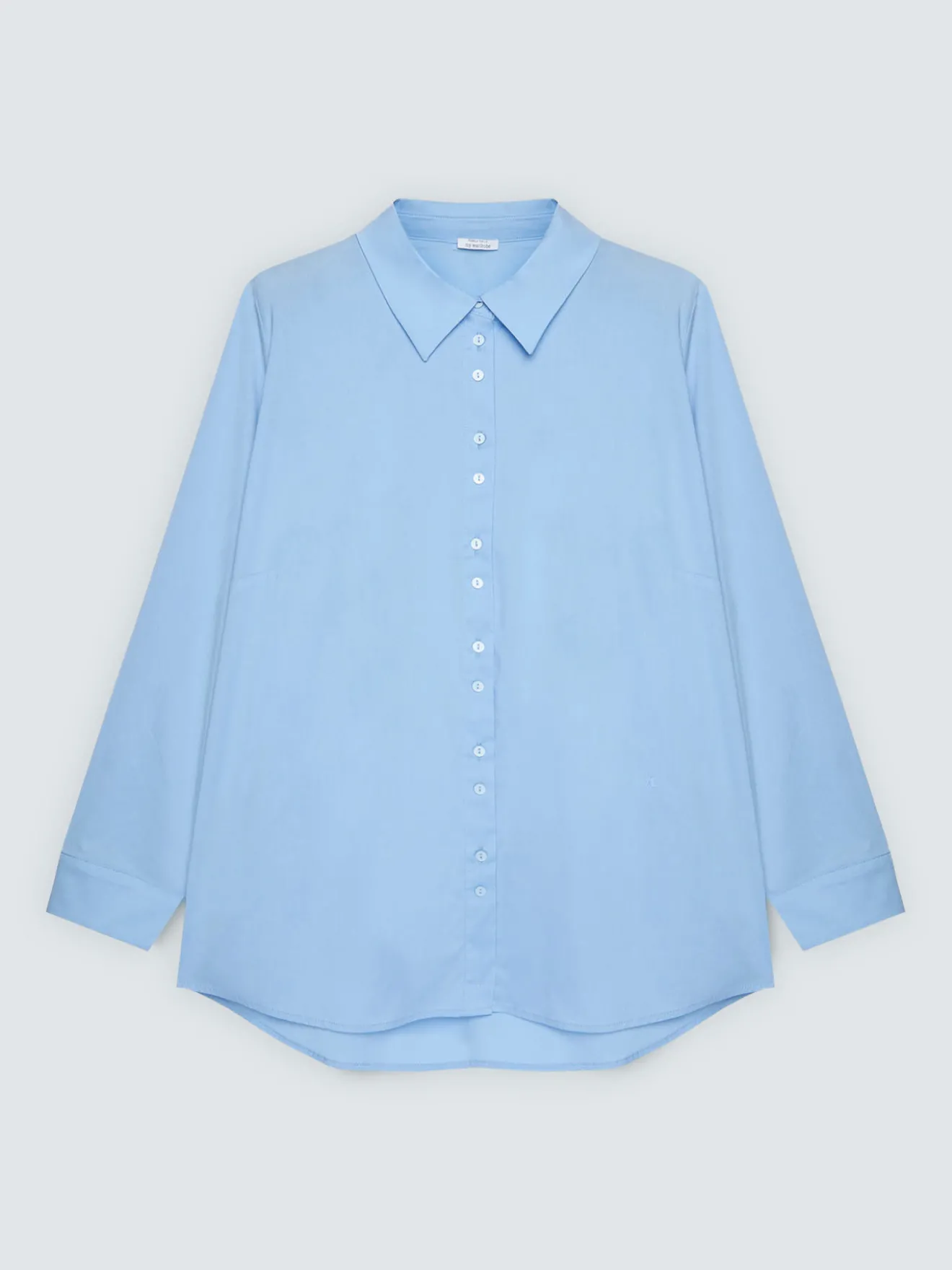 Camicia classica in popeline di cotone