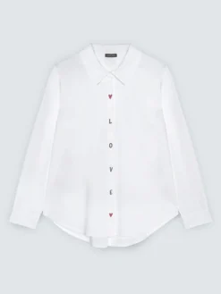 Camicia con ricamo LOVE