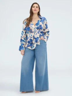 Camicia con stampa floreale