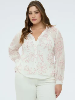 Camicia con stampa floreale