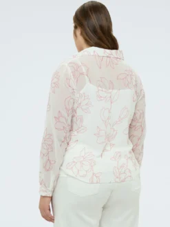 Camicia con stampa floreale