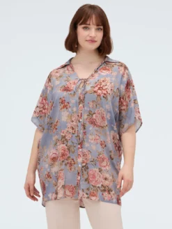 Camicia con stampa floreale