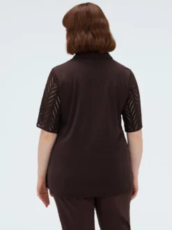 Camicia in cotone sangallo