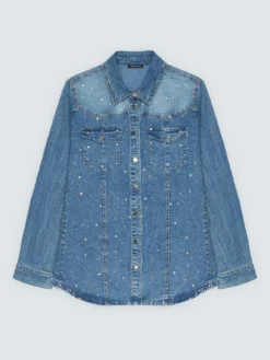 Camicia in denim con punti luce