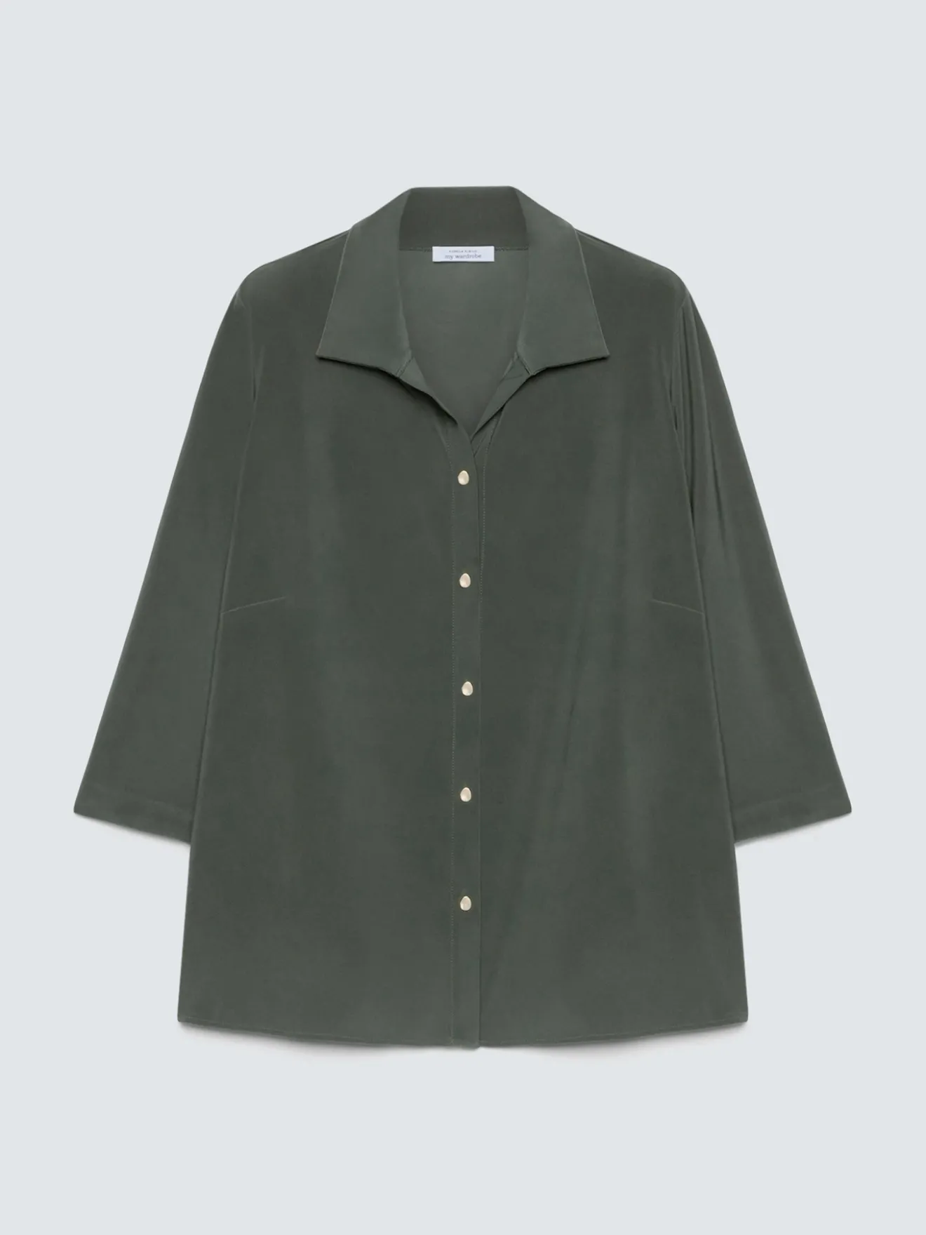 Camicia in jersey con colletto