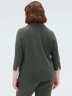 Camicia in jersey con colletto