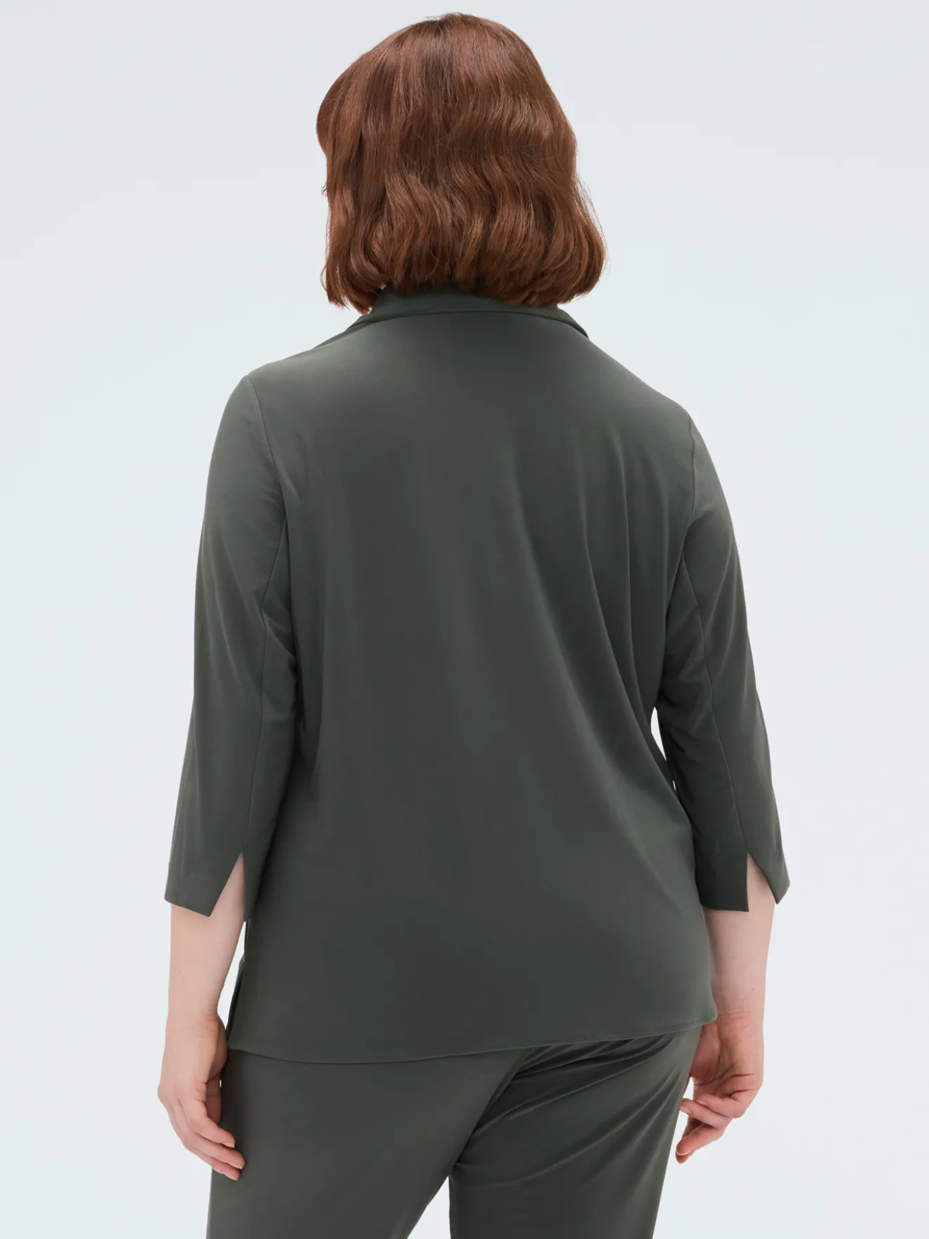 Camicia in jersey con colletto
