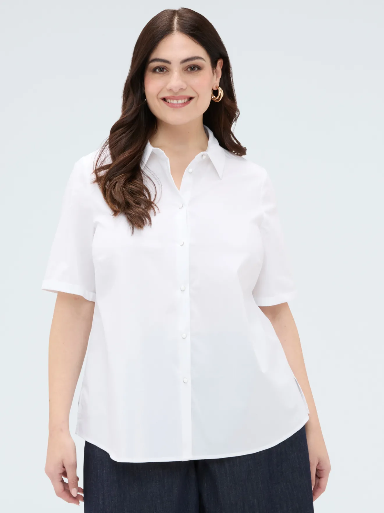 Camicia in popeline di cotone