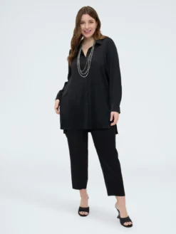 Camicia in raso stretch