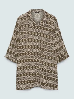 Camicia in viscosa con stampa