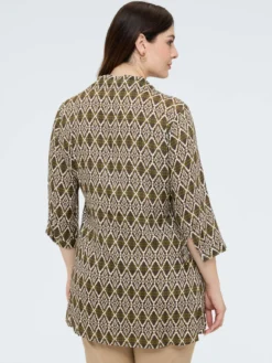 Camicia in viscosa con stampa