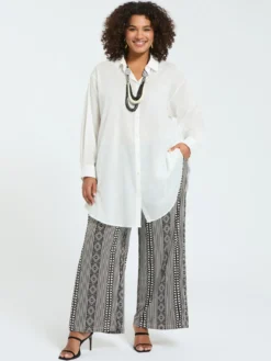 Camicia lunga in cotone