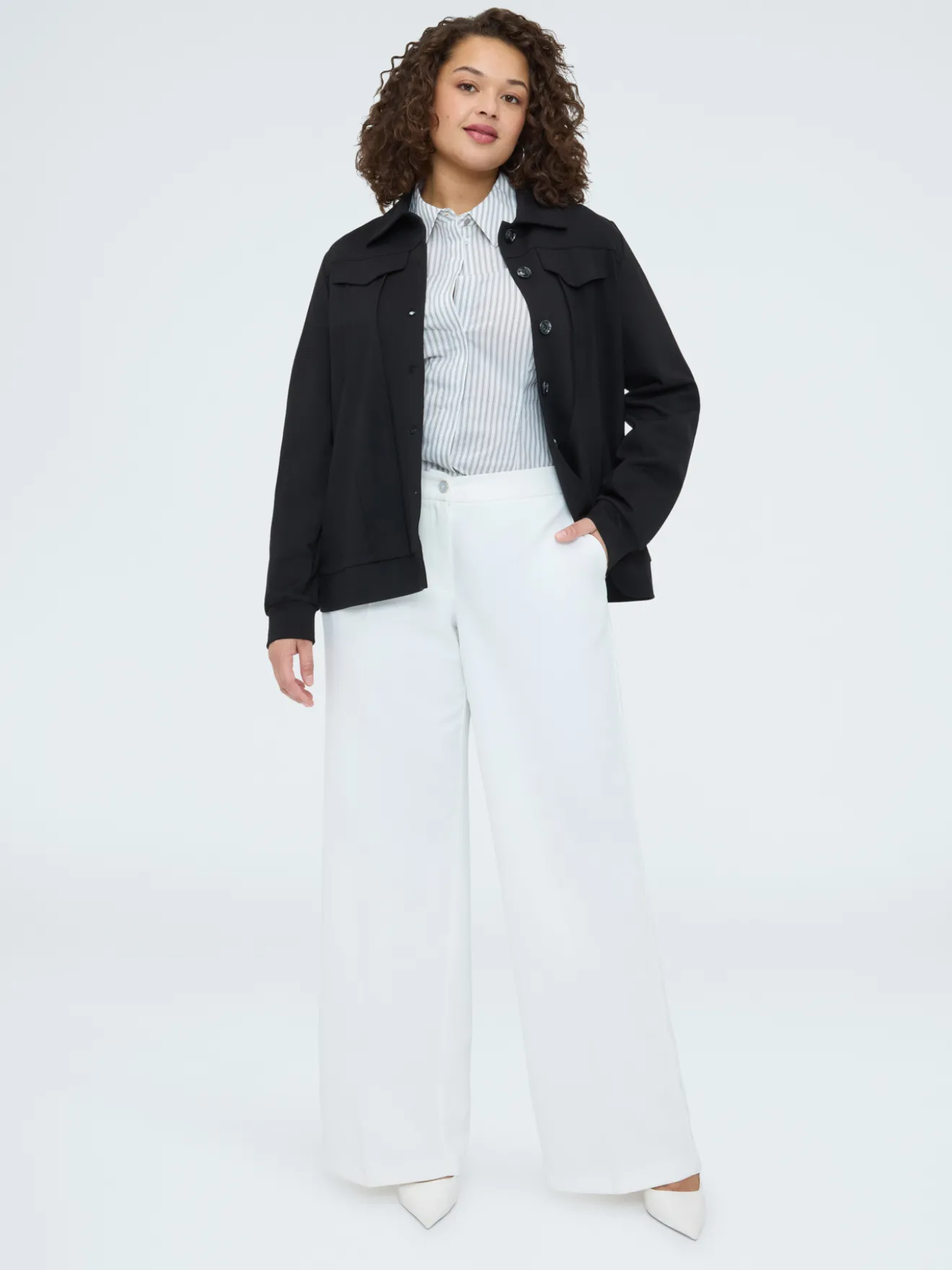 Camicia shacket in felpa