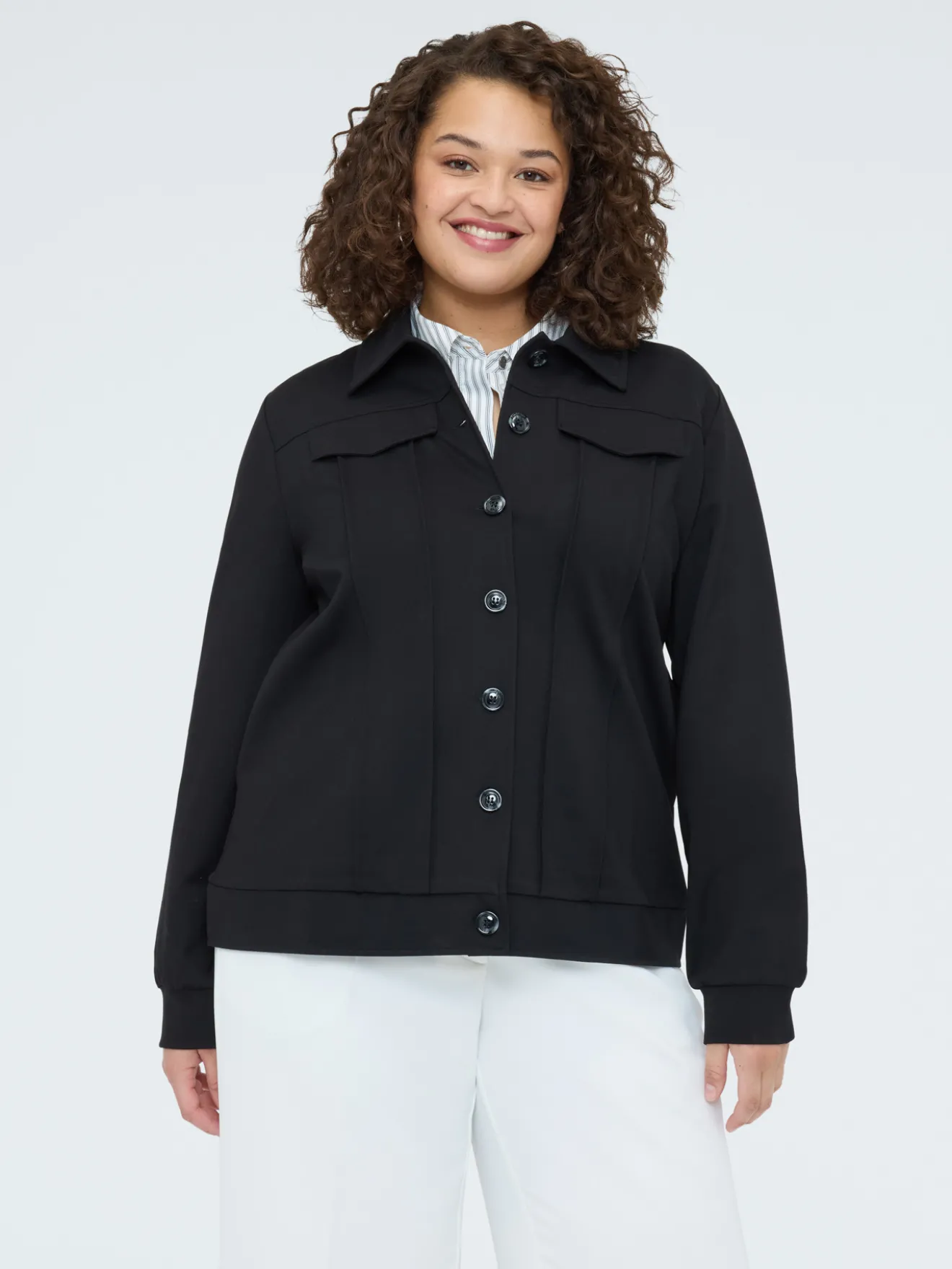 Camicia shacket in felpa