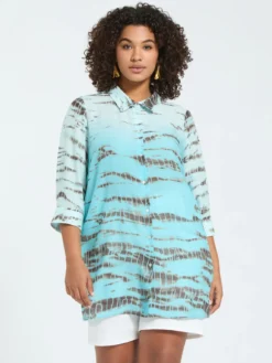 Camicia stampa animalier sfumata