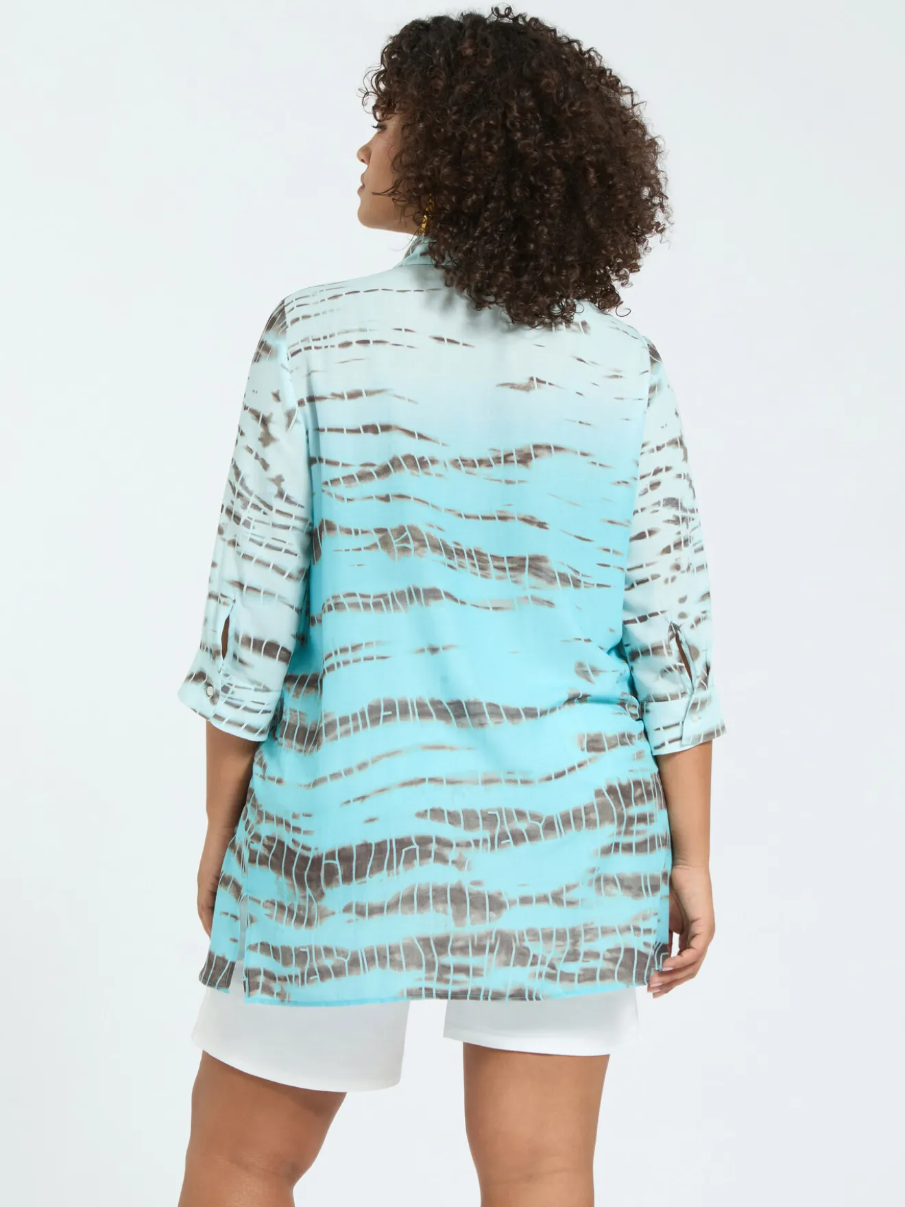 Camicia stampa animalier sfumata