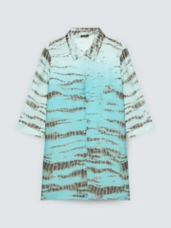 Camicia stampa animalier sfumata
