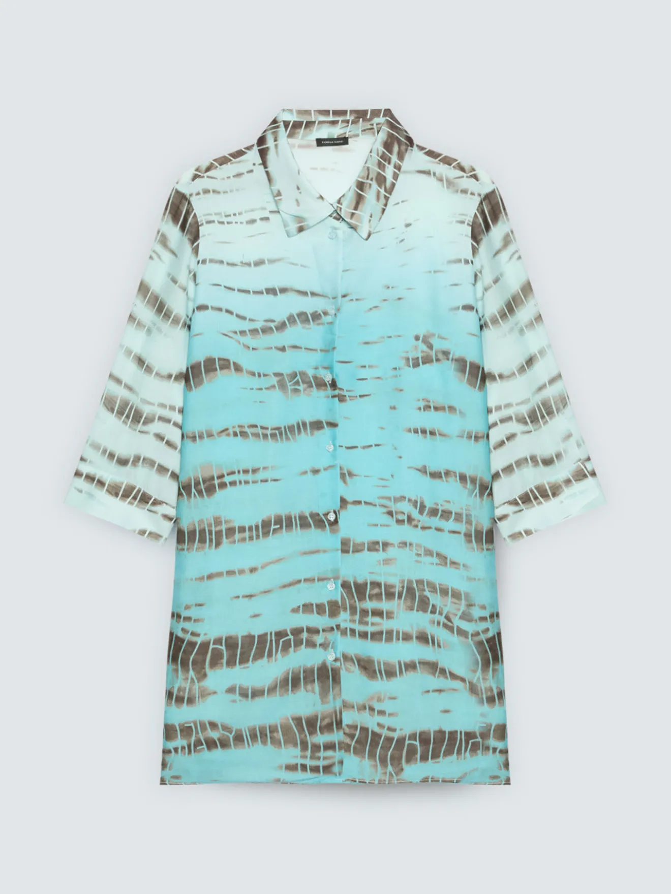 Camicia stampa animalier sfumata