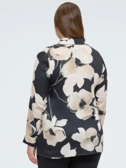 Camicia stampa floreale in raso