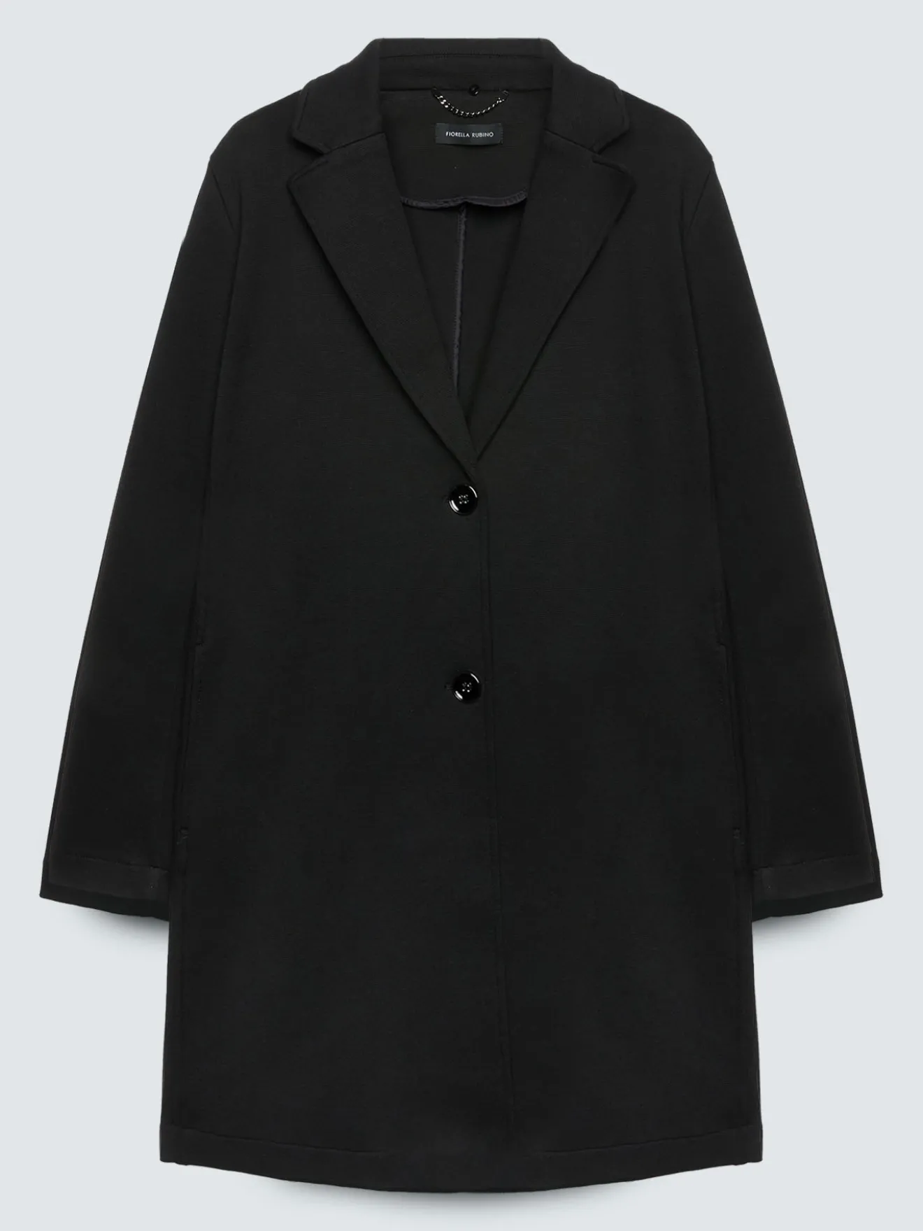 Cappotto in scuba con davantino rimovibile
