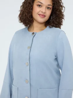 Cappotto soft touch con bottoni