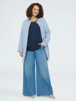 Cappotto soft touch con bottoni