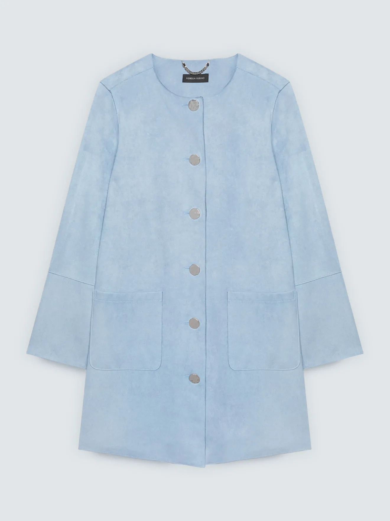 Cappotto soft touch con bottoni