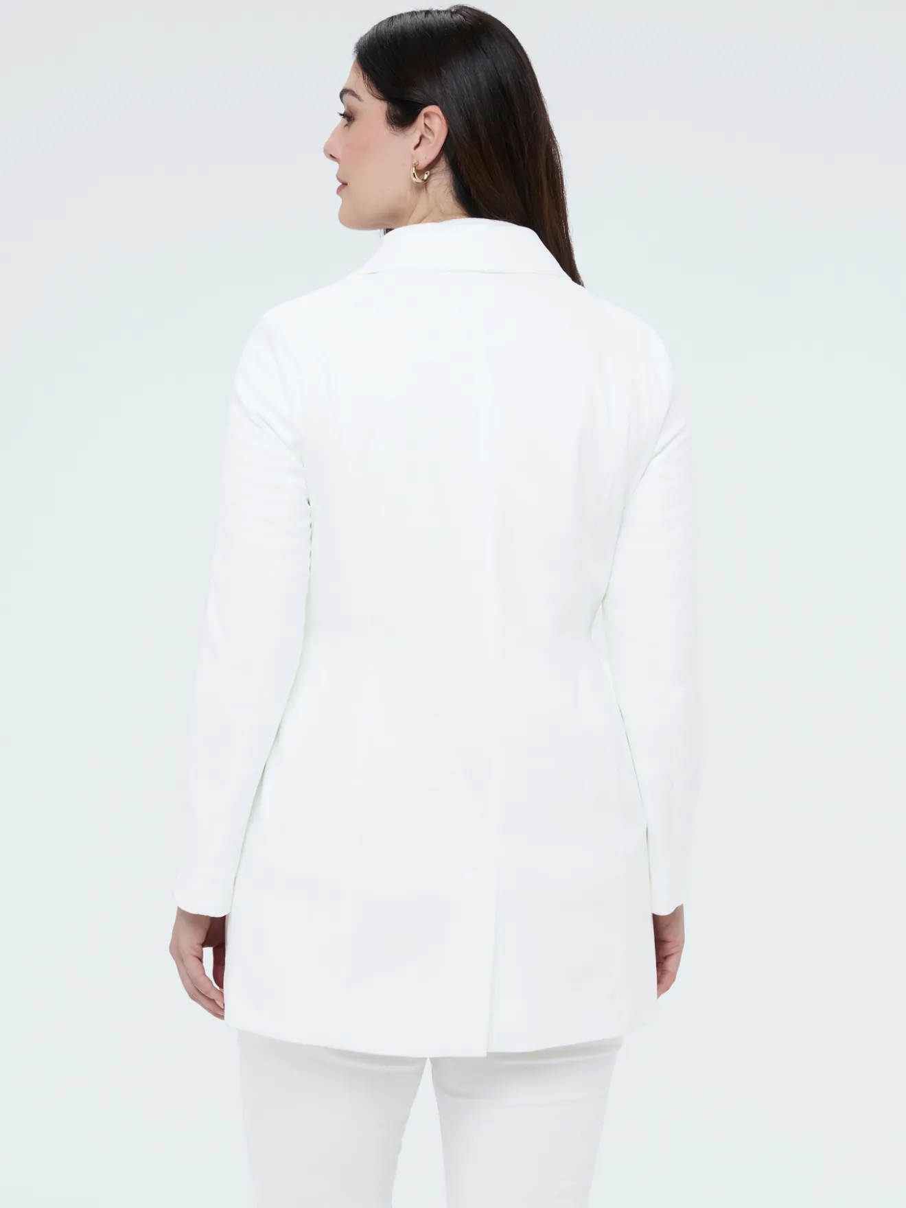 Cappotto soft touch con zip decorative