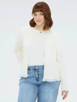 Cardigan con frange