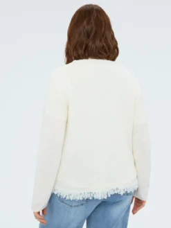 Cardigan con frange