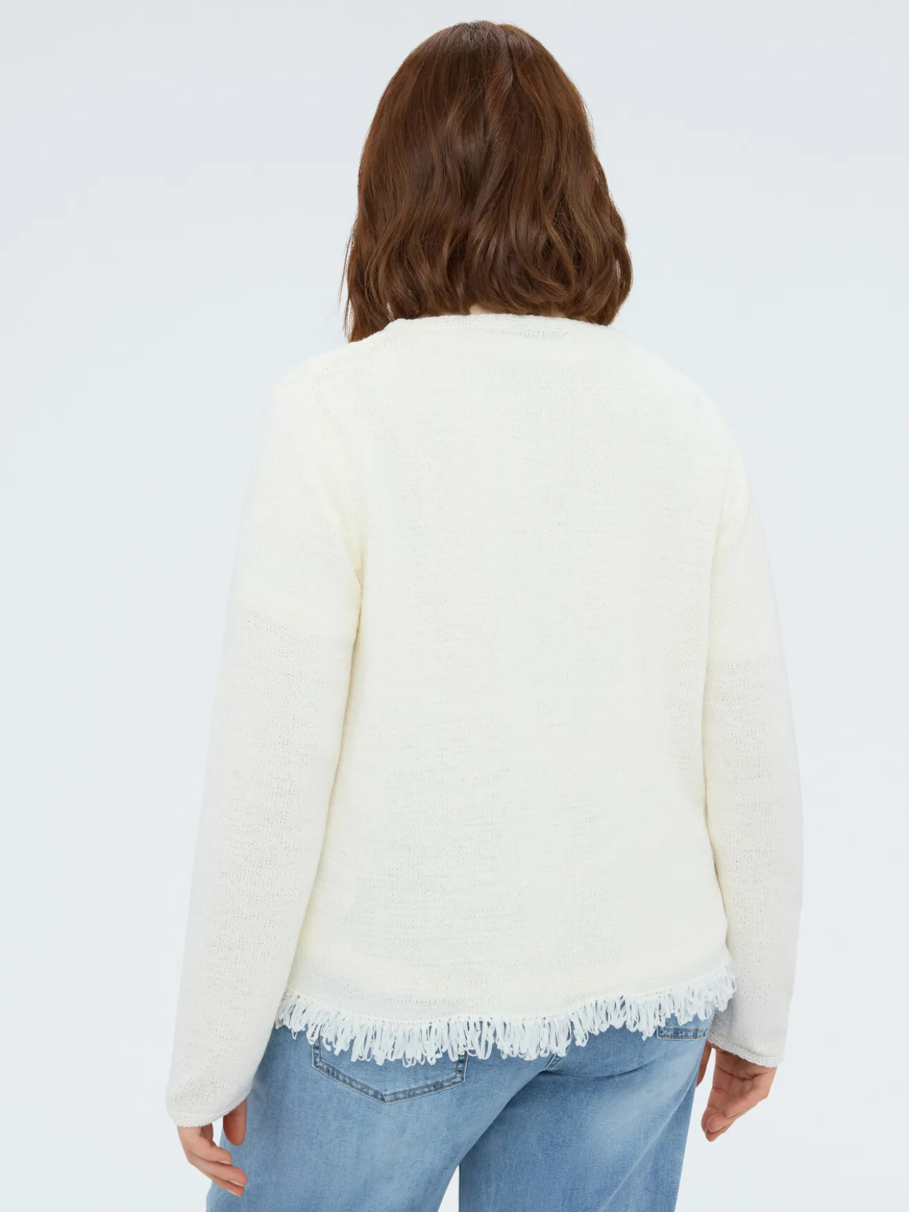 Cardigan con frange
